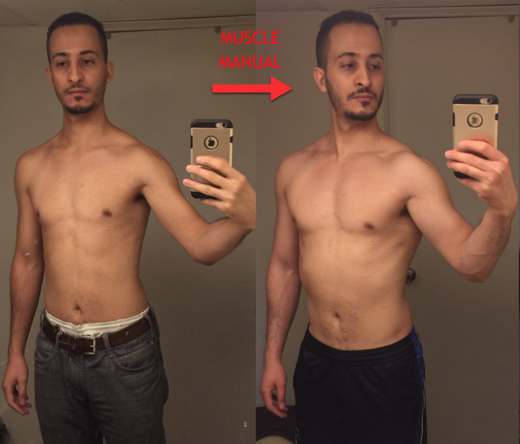 author of the blog post showing a natural body transformation before and after 