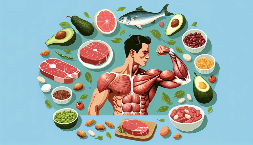 Illustration of balanced diet and nutrition