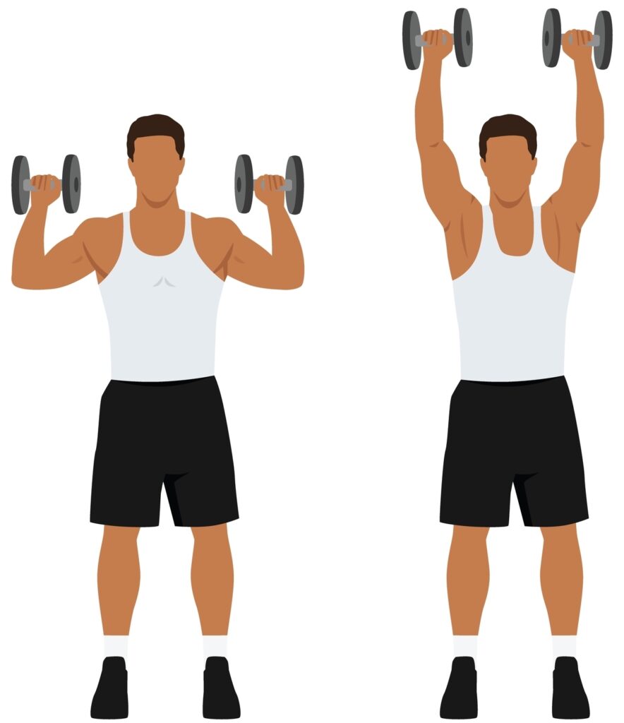 Illustration of compound shoulder exercise